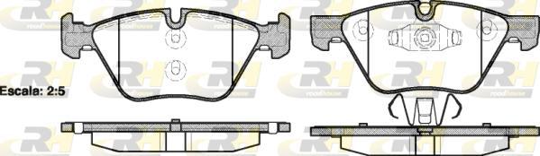 Roadhouse 21052.10 - Kit pastiglie freno, Freno a disco autozon.pro