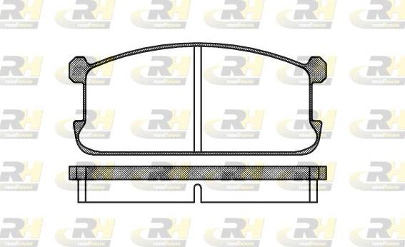 Roadhouse 2106.00 - Kit pastiglie freno, Freno a disco autozon.pro