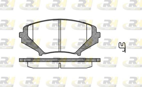 Roadhouse 21080.01 - Kit pastiglie freno, Freno a disco autozon.pro