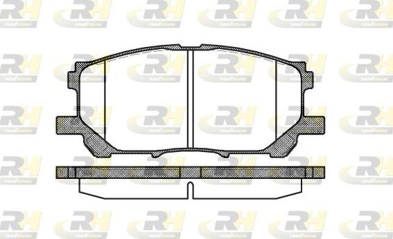 Roadhouse 21039.00 - Kit pastiglie freno, Freno a disco autozon.pro