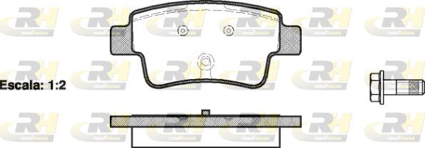 Roadhouse 21198.00 - Kit pastiglie freno, Freno a disco autozon.pro