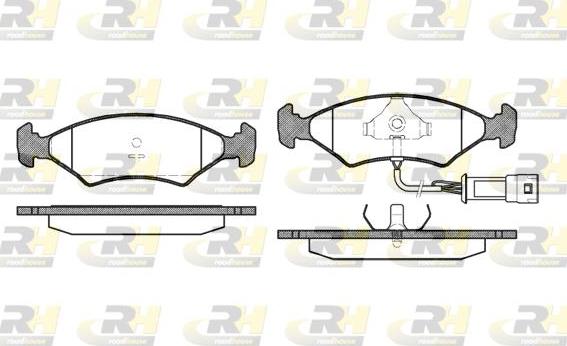 Roadhouse 2119.32 - Kit pastiglie freno, Freno a disco autozon.pro