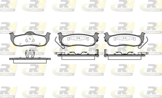 Roadhouse 21106.02 - Kit pastiglie freno, Freno a disco autozon.pro