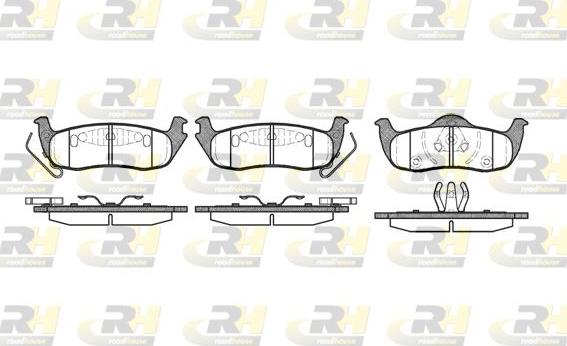 Roadhouse 21106.10 - Kit pastiglie freno, Freno a disco autozon.pro