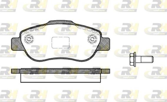 Roadhouse 21100.00 - Kit pastiglie freno, Freno a disco autozon.pro