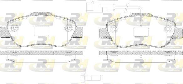 Roadhouse 21100.21 - Kit pastiglie freno, Freno a disco autozon.pro