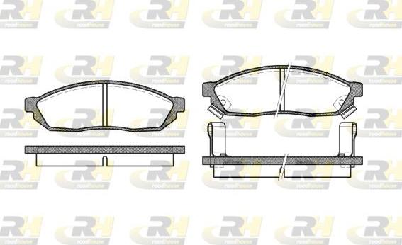 Roadhouse 2111.02 - Kit pastiglie freno, Freno a disco autozon.pro