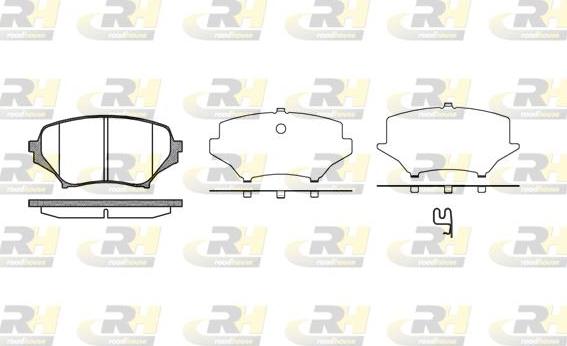 Roadhouse 21189.01 - Kit pastiglie freno, Freno a disco autozon.pro