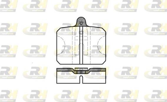 Roadhouse 2118.10 - Kit pastiglie freno, Freno a disco autozon.pro