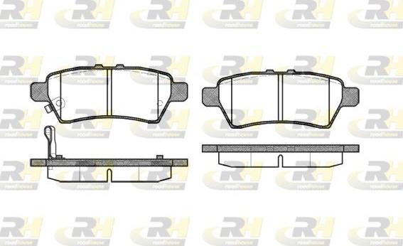 Roadhouse 21188.01 - Kit pastiglie freno, Freno a disco autozon.pro