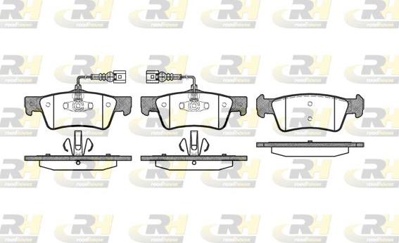 Roadhouse 21187.02 - Kit pastiglie freno, Freno a disco autozon.pro