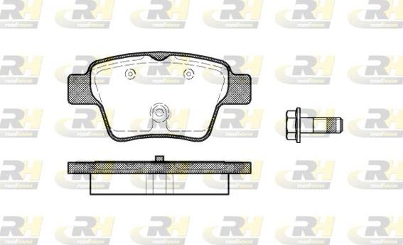 Roadhouse 21138.00 - Kit pastiglie freno, Freno a disco autozon.pro