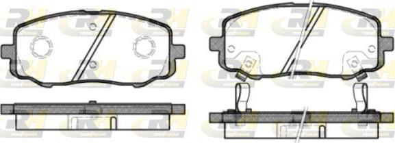 Roadhouse 21133.12 - Kit pastiglie freno, Freno a disco autozon.pro