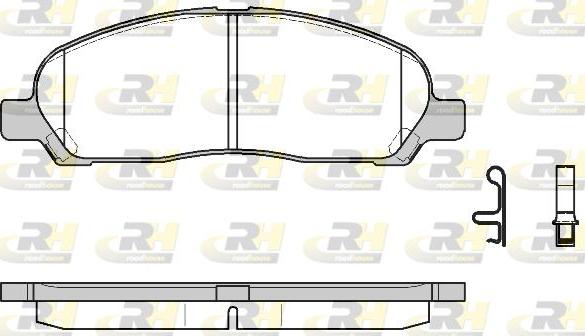 Roadhouse 21120.02 - Kit pastiglie freno, Freno a disco autozon.pro