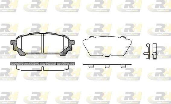 Roadhouse 21176.01 - Kit pastiglie freno, Freno a disco autozon.pro