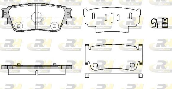 Roadhouse 21861.00 - Kit pastiglie freno, Freno a disco autozon.pro