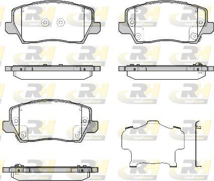 Roadhouse 21803.02 - Kit pastiglie freno, Freno a disco autozon.pro