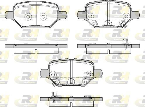 Roadhouse 21810.02 - Kit pastiglie freno, Freno a disco autozon.pro