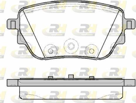 Roadhouse 21838.00 - Kit pastiglie freno, Freno a disco autozon.pro