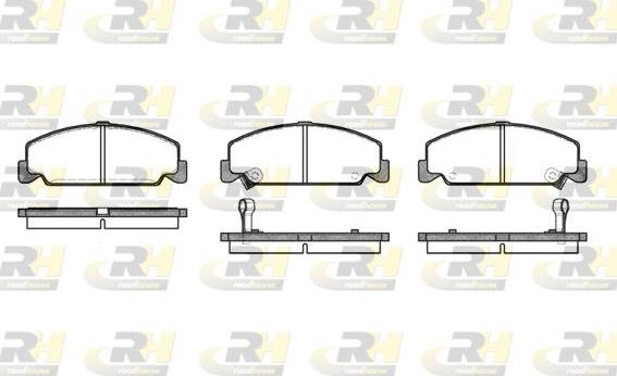 Roadhouse 2182.12 - Kit pastiglie freno, Freno a disco autozon.pro