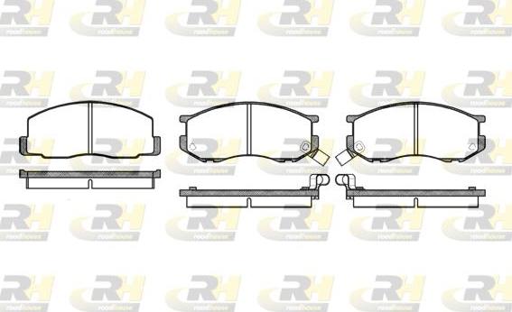 Roadhouse 2187.02 - Kit pastiglie freno, Freno a disco autozon.pro