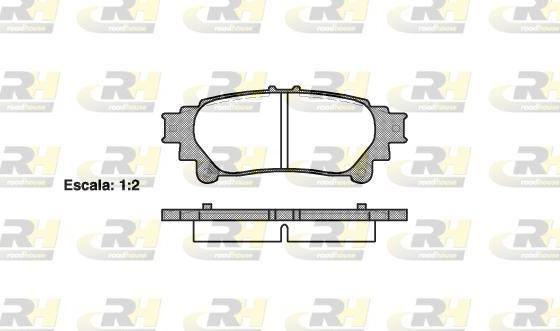 Roadhouse 21395.00 - Kit pastiglie freno, Freno a disco autozon.pro