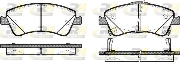 Roadhouse 21341.02 - Kit pastiglie freno, Freno a disco autozon.pro