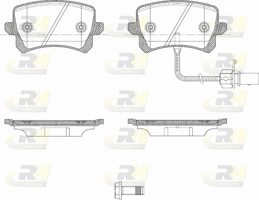 Roadhouse 21342.86 - Kit pastiglie freno, Freno a disco autozon.pro