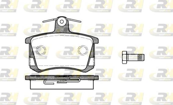 Roadhouse 2135.40 - Kit pastiglie freno, Freno a disco autozon.pro