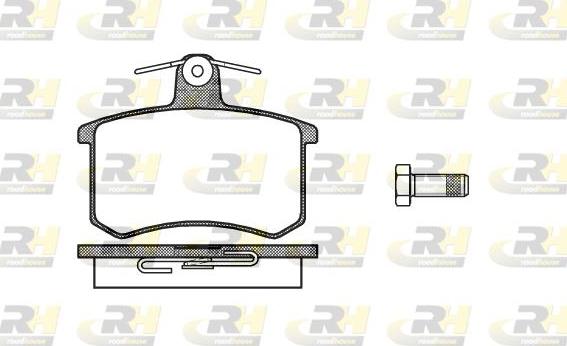 Roadhouse 2135.10 - Kit pastiglie freno, Freno a disco autozon.pro