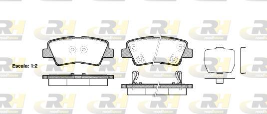 Roadhouse 21362.02 - Kit pastiglie freno, Freno a disco autozon.pro