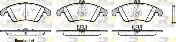 Roadhouse 21304.00 - Kit pastiglie freno, Freno a disco autozon.pro