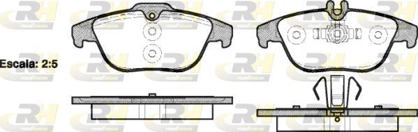 Roadhouse 21305.00 - Kit pastiglie freno, Freno a disco autozon.pro