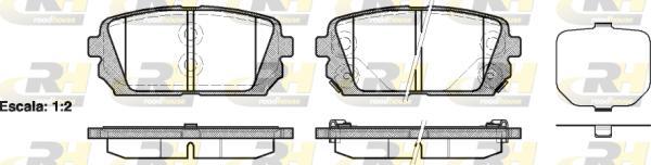 Roadhouse 21303.02 - Kit pastiglie freno, Freno a disco autozon.pro