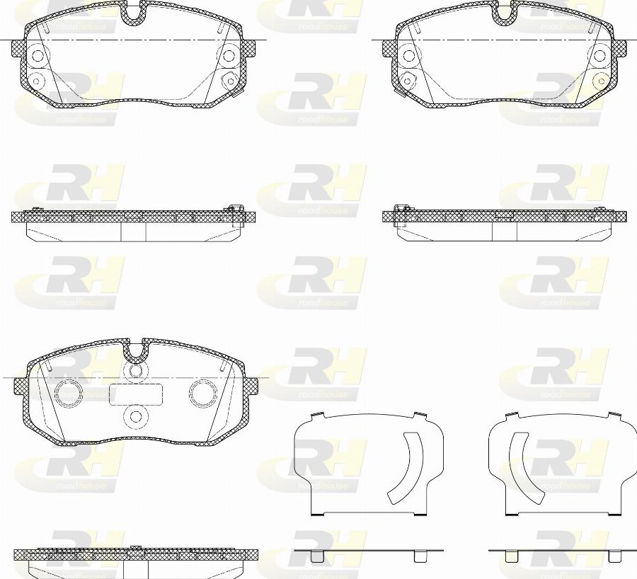 Roadhouse 21302.10 - Kit pastiglie freno, Freno a disco autozon.pro