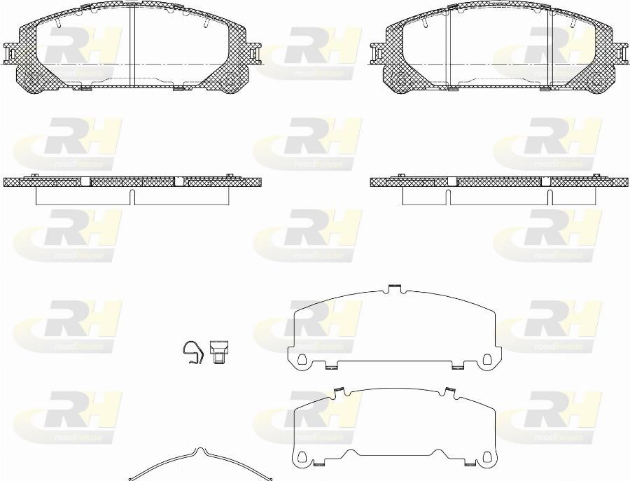 Roadhouse 21312.40 - Kit pastiglie freno, Freno a disco autozon.pro