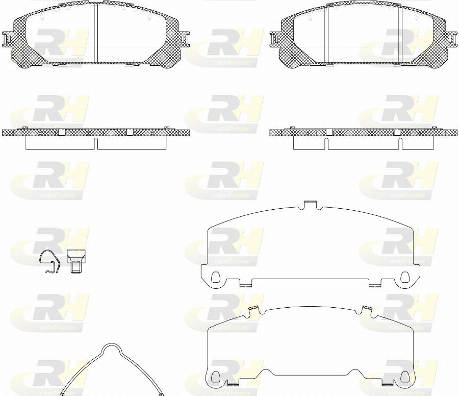 Roadhouse 21312.30 - Kit pastiglie freno, Freno a disco autozon.pro