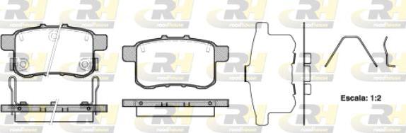 Roadhouse 21332.12 - Kit pastiglie freno, Freno a disco autozon.pro