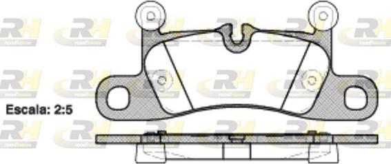 Roadhouse 21379.10 - Kit pastiglie freno, Freno a disco autozon.pro