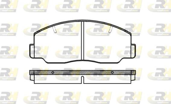 Roadhouse 2137.00 - Kit pastiglie freno, Freno a disco autozon.pro