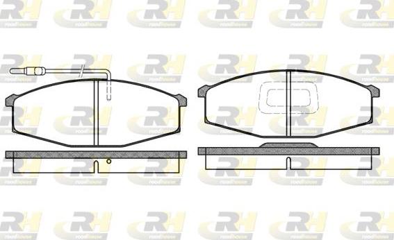 Roadhouse 2129.02 - Kit pastiglie freno, Freno a disco autozon.pro