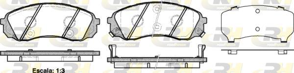 Roadhouse 21291.02 - Kit pastiglie freno, Freno a disco autozon.pro