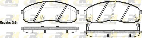 Roadhouse 21244.02 - Kit pastiglie freno, Freno a disco autozon.pro