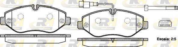 Roadhouse 21245.02 - Kit pastiglie freno, Freno a disco autozon.pro