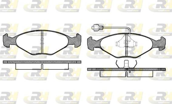 Roadhouse 2124.02 - Kit pastiglie freno, Freno a disco autozon.pro