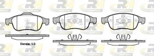 Roadhouse 21248.10 - Kit pastiglie freno, Freno a disco autozon.pro