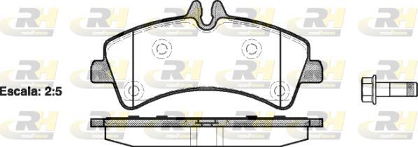 Roadhouse 21247.00 - Kit pastiglie freno, Freno a disco autozon.pro