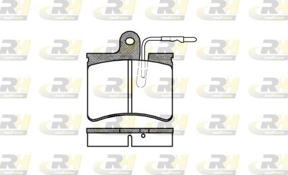 Roadhouse 2125.04 - Kit pastiglie freno, Freno a disco autozon.pro