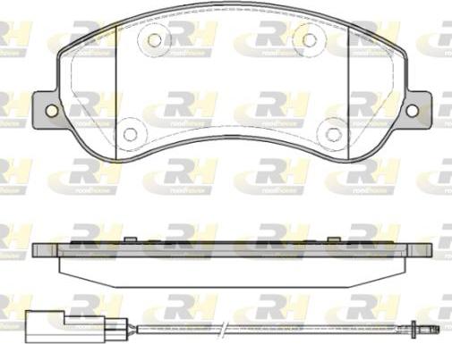 Roadhouse 21250.11 - Kit pastiglie freno, Freno a disco autozon.pro