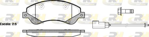 Roadhouse 21251.02 - Kit pastiglie freno, Freno a disco autozon.pro